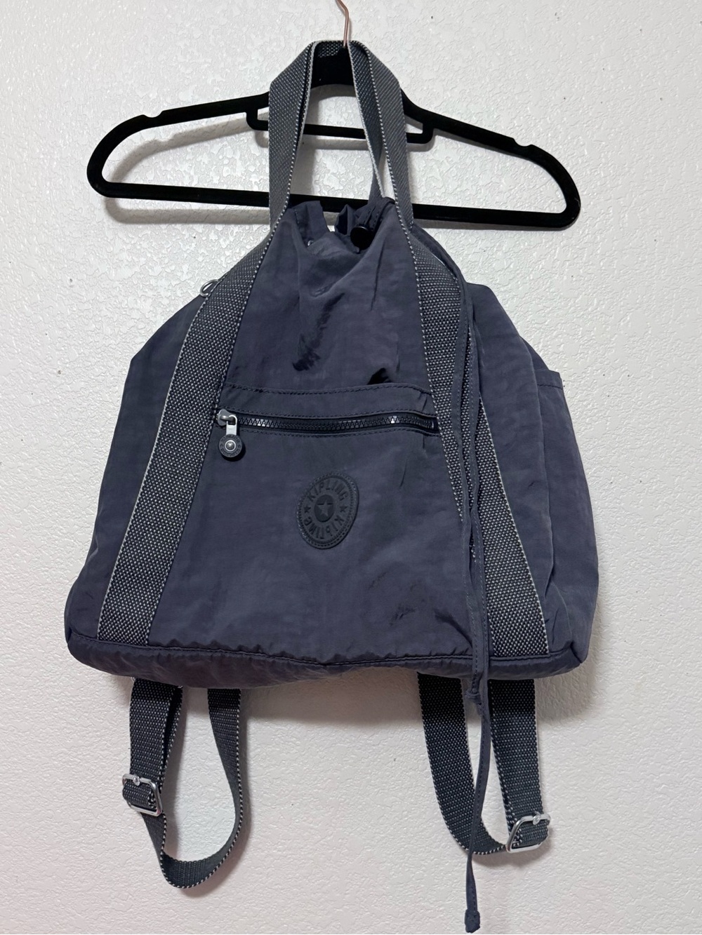 Women’s Navy Drawstring Backpack - Casual Pack